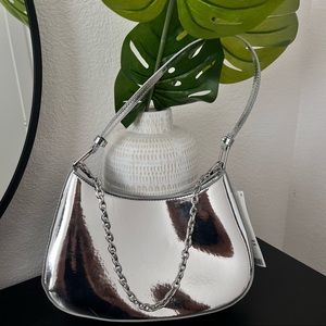 Silver Purse - Shoulder Bag  - Urban Outfitters